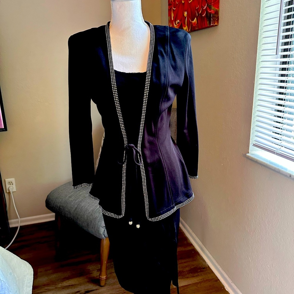 Beautiful mid length cocktail dress width matching jacket